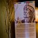 Un estandarte dentro del museo de las Primeras Naciones contiene un retrato y la biografía del gran jefe Henri Membertou